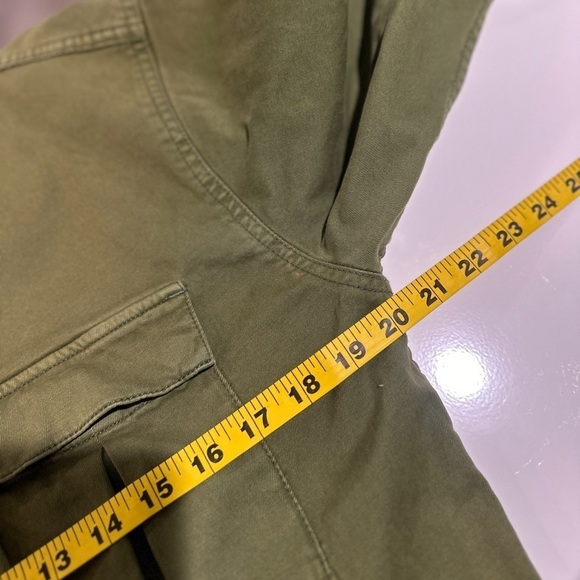 BOYISH Women’s The Camden Denim Cropped Utility Jacket Army Green Sz XS - Picture 11 of 16